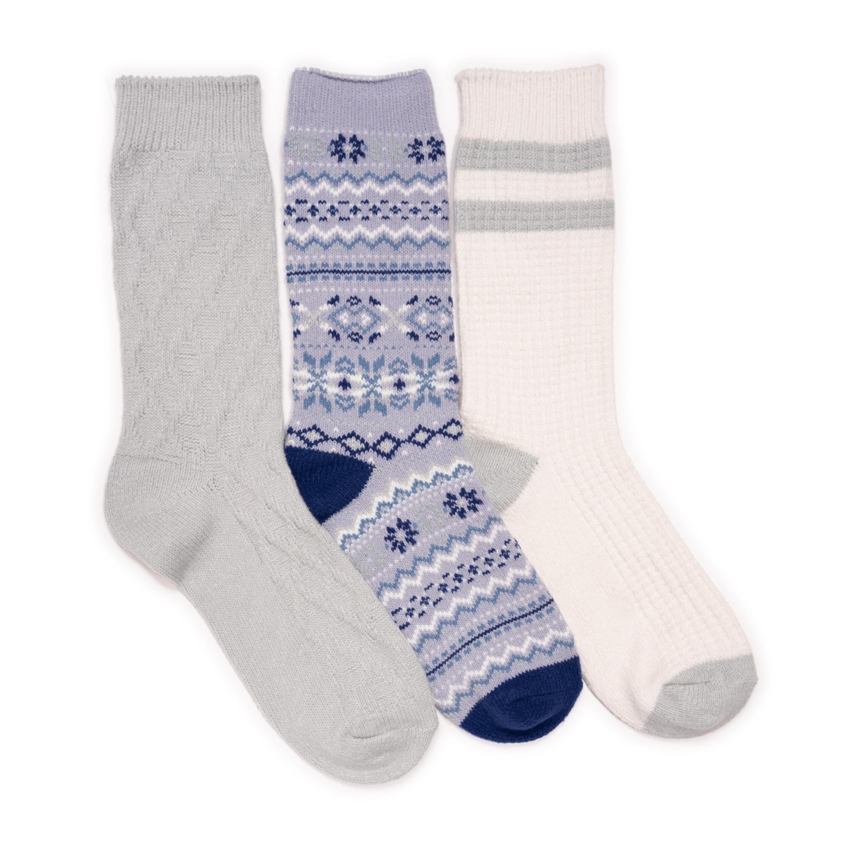 Muk Luks Women's 3 Pack Boot Socks