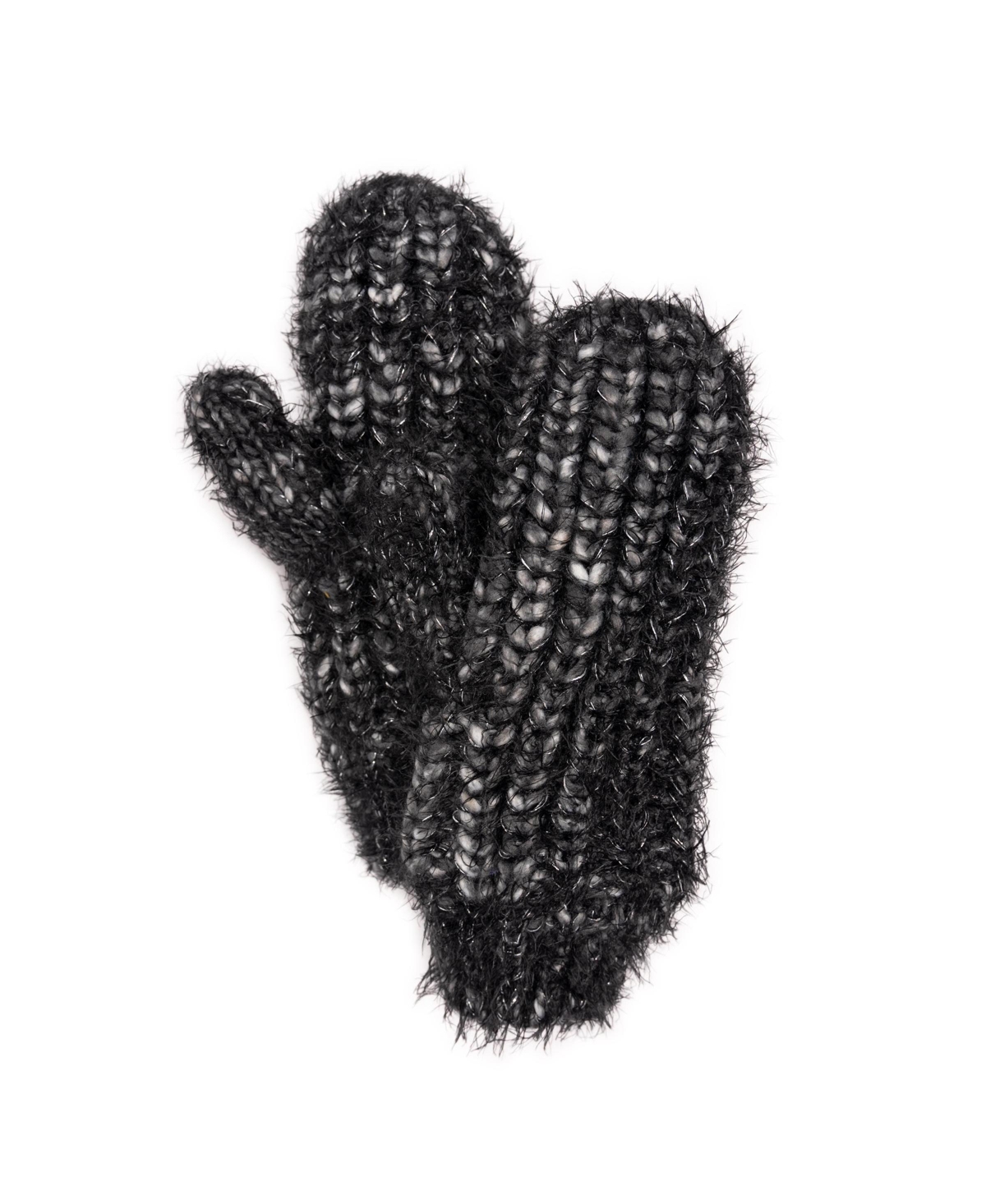 Muk Luks Women's Chunky Space Dye Eyelash Mitten