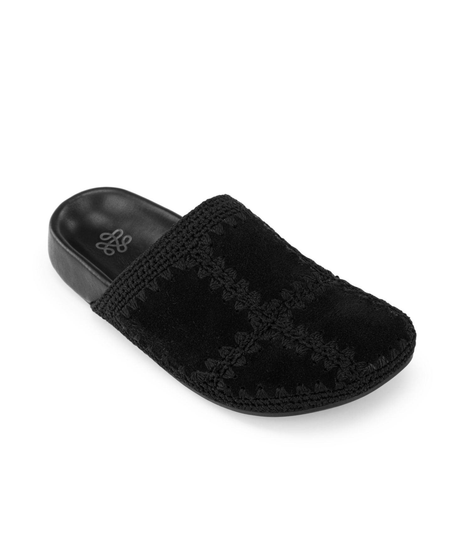 Женские сабо The Sak Bolinas Suede Patch Clog, цвет: Чёрный замшевый — фото 1