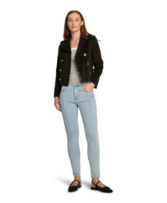 Women's Love Me Now Wool Blend Military Style Coat