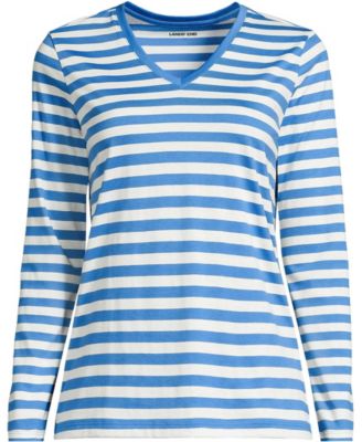 Women's Supima Cotton Long Sleeve V-Neck T-Shirt