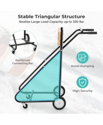 Outboard Boat Motor Stand Heavy Duty Engine Carrier Cart Dolly with 4 Smooth Wheels