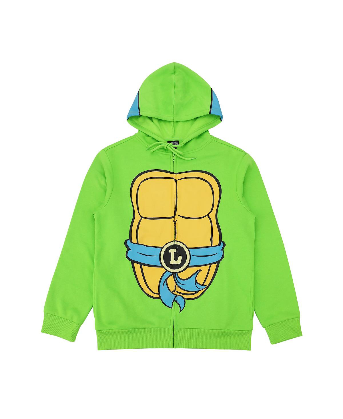 Teenage Mutant Ninja Turtles Leonardo Long Sleeve Men's Green Cosplay Hoodie