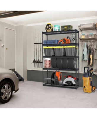 Garage Shelving Heavy Duty, Storage Shelves 2500Lbs Capacity, Adjustable Metal Shelving Unit, 5 Tier Industrial Shelves