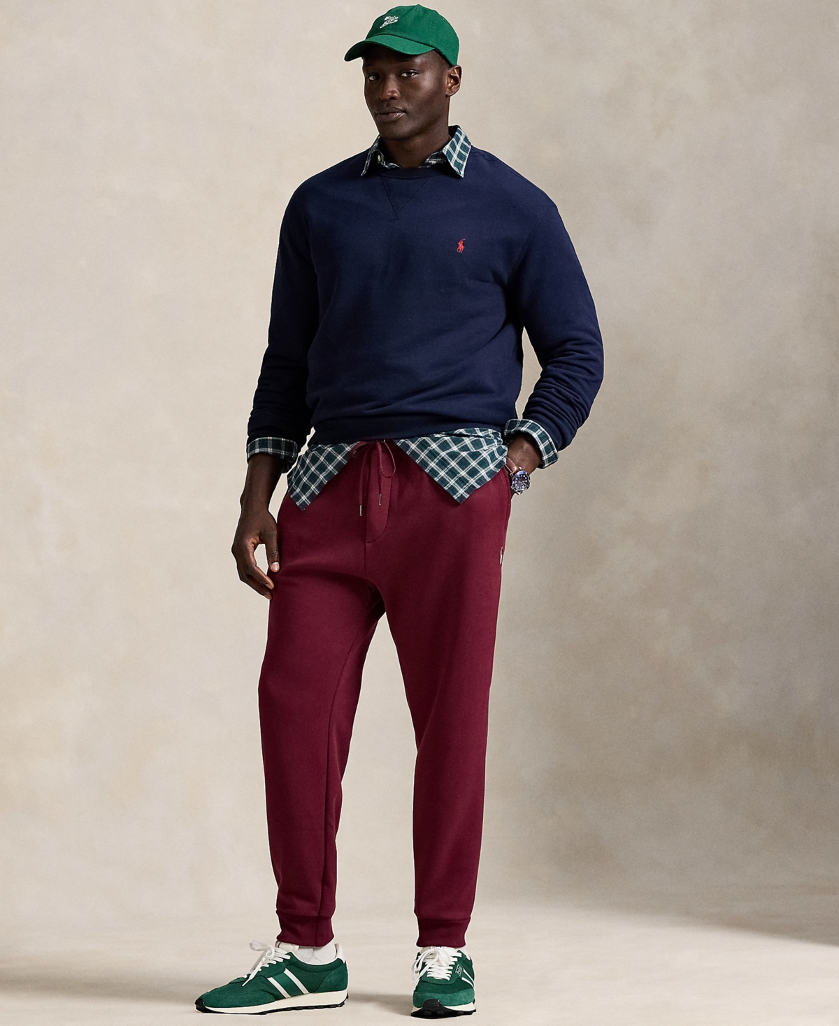 Polo Ralph Lauren Men's Big & Tall Double-Knit Jogger Pants