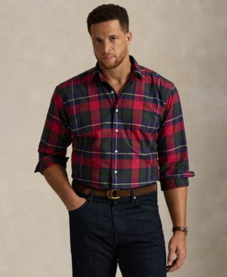 Men's Big & Tall Plaid Oxford Shirt
