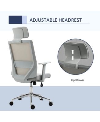 Swivel Office Chair Task Chair w/ Adjustable Height, Headrest,
