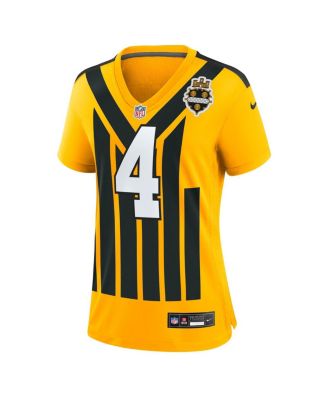 Women's DK Metcalf Gold Pittsburgh Steelers Alternate 1933 Throwback Game Jersey
