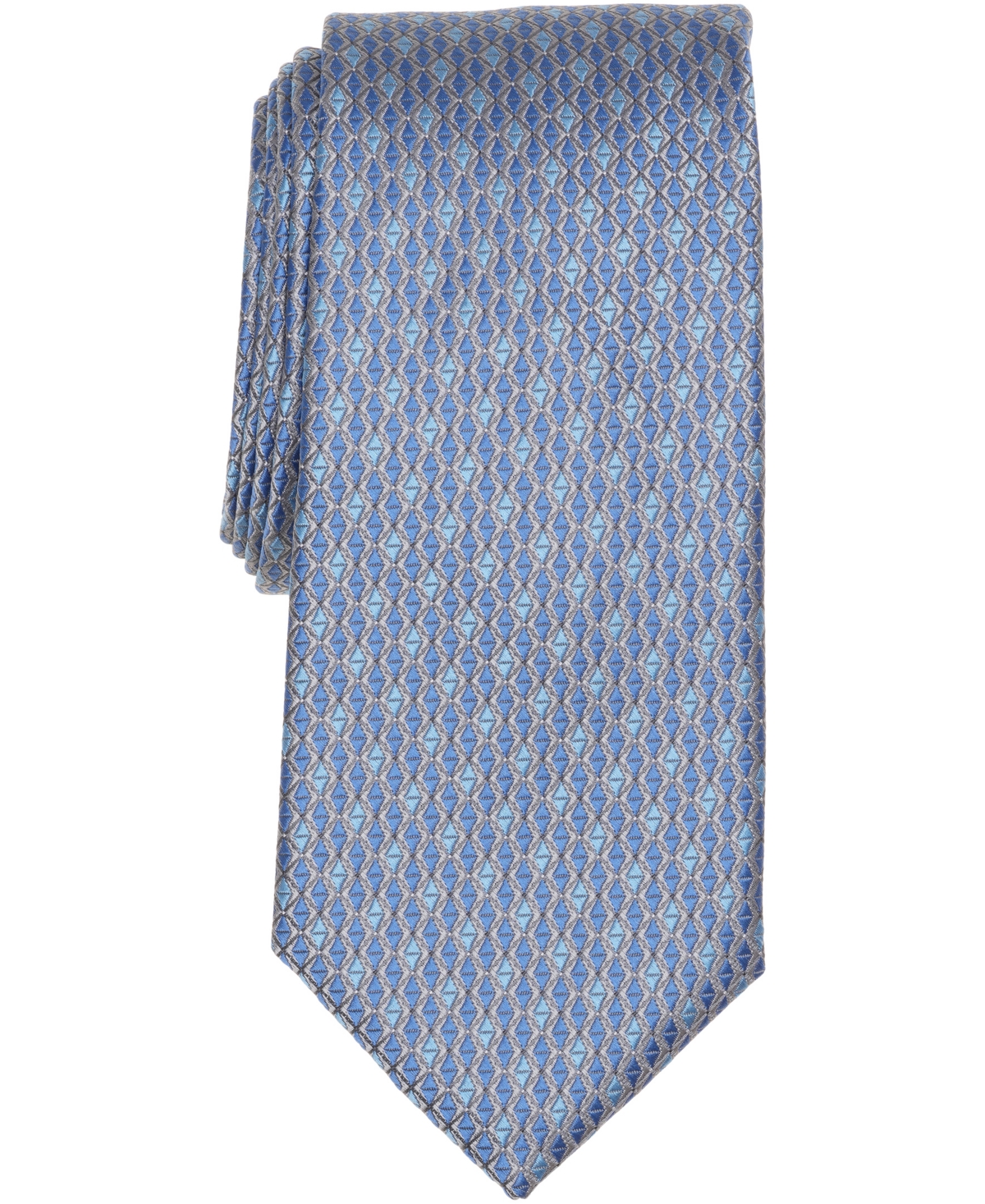 Perry Ellis Portfolio Men's Nilsson Geometric Tie In Blue