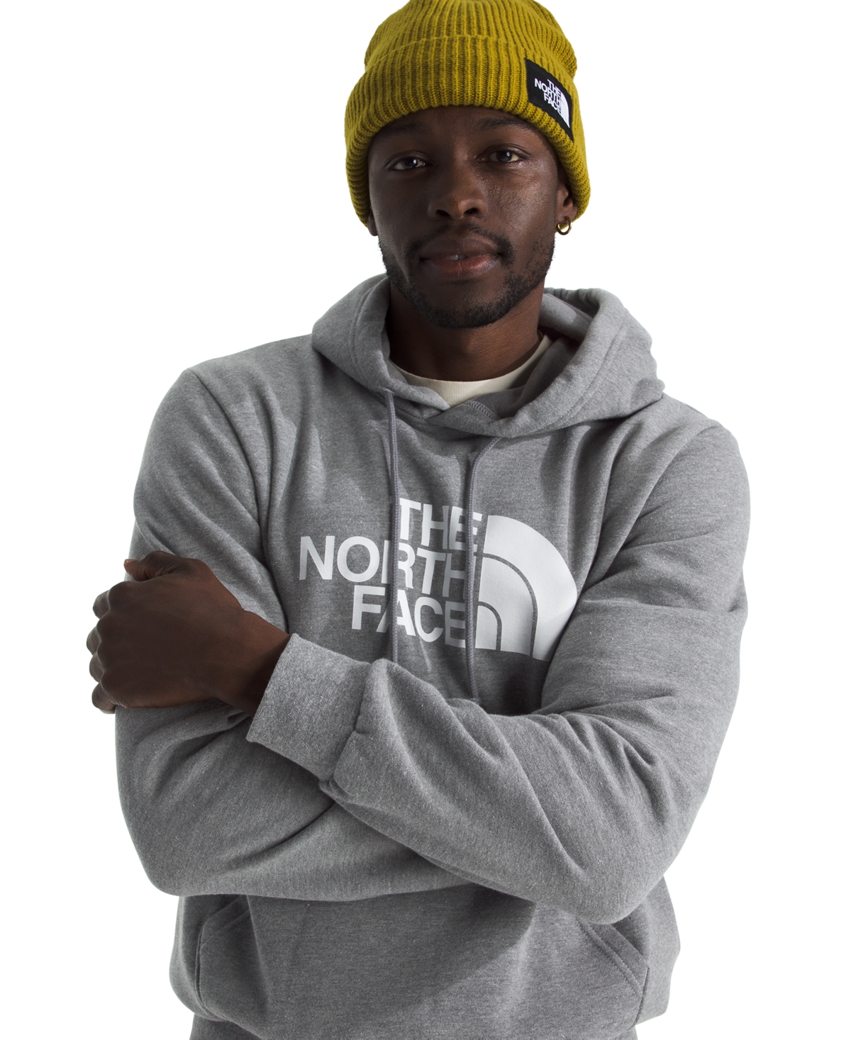 The North Face Men's Evolution Half Dome Full Zip Hoodie In Gray