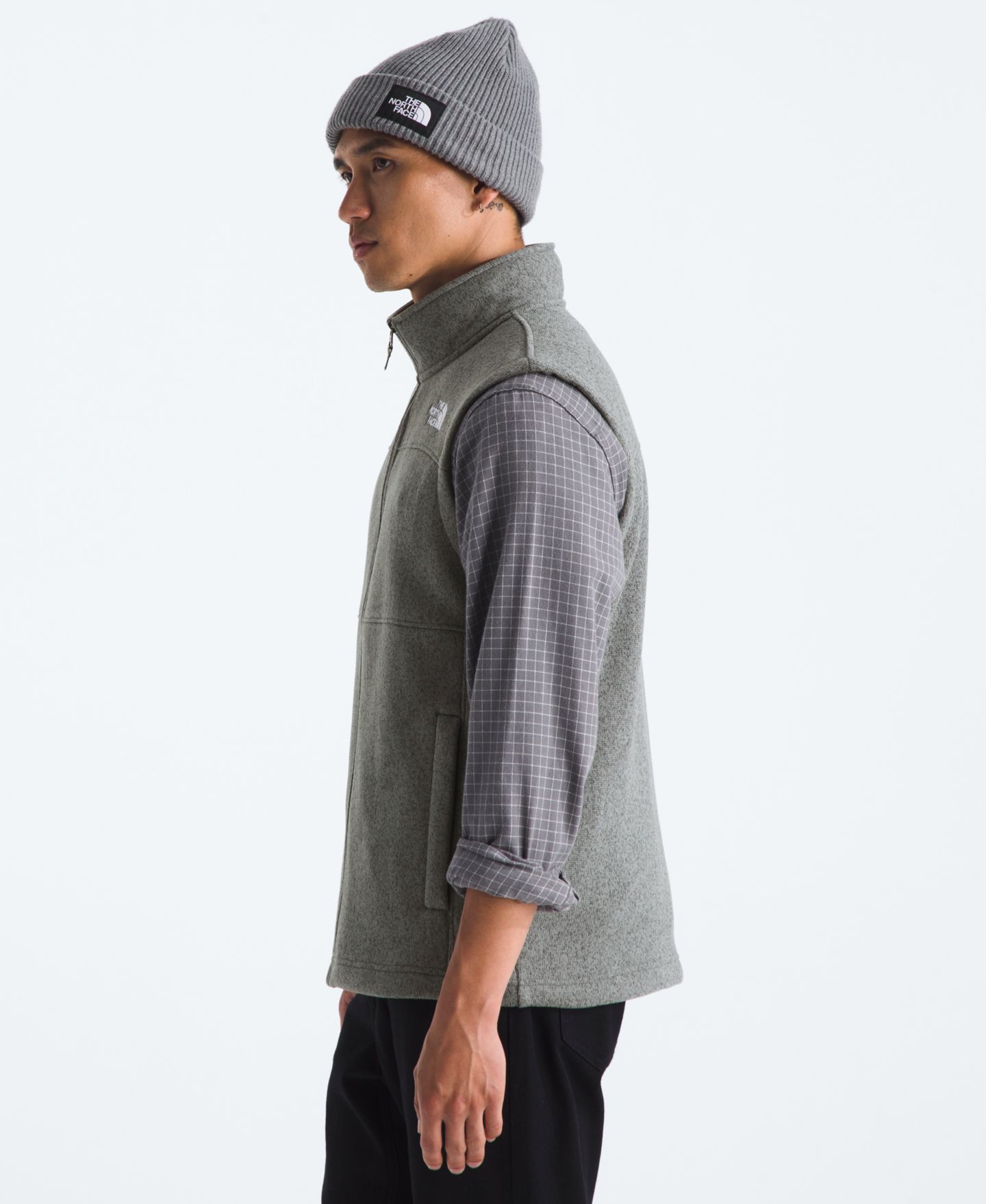 Мужской жилет The North Face Gordon Lyons, цвет: Чёрный меланжевый — фото 6