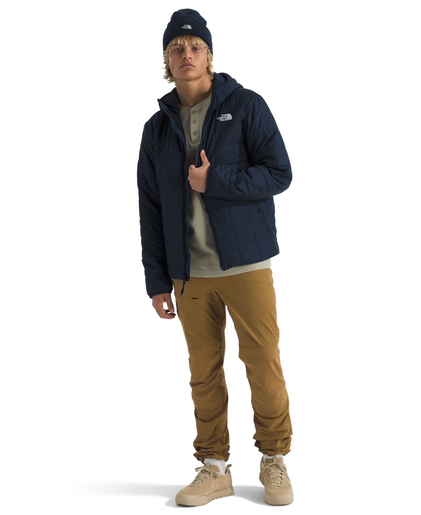 Мужская куртка The North Face Junction Insulated Hoodie Jacket, цвет: Снежный тёмно-синий — фото 3