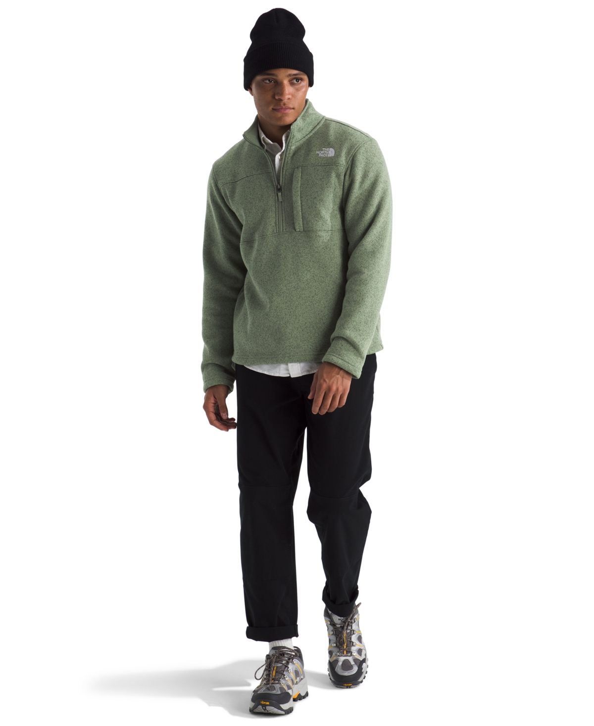 The North Face Men's Gordon Lyons Quarter Zip Jacket In Animal Print