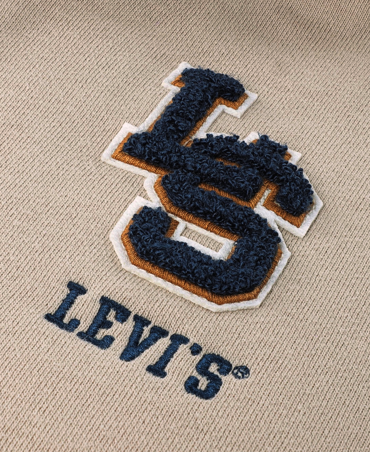 Levi's Boys 4-7 Varsity Bomber Full Zip Jacket In Nude