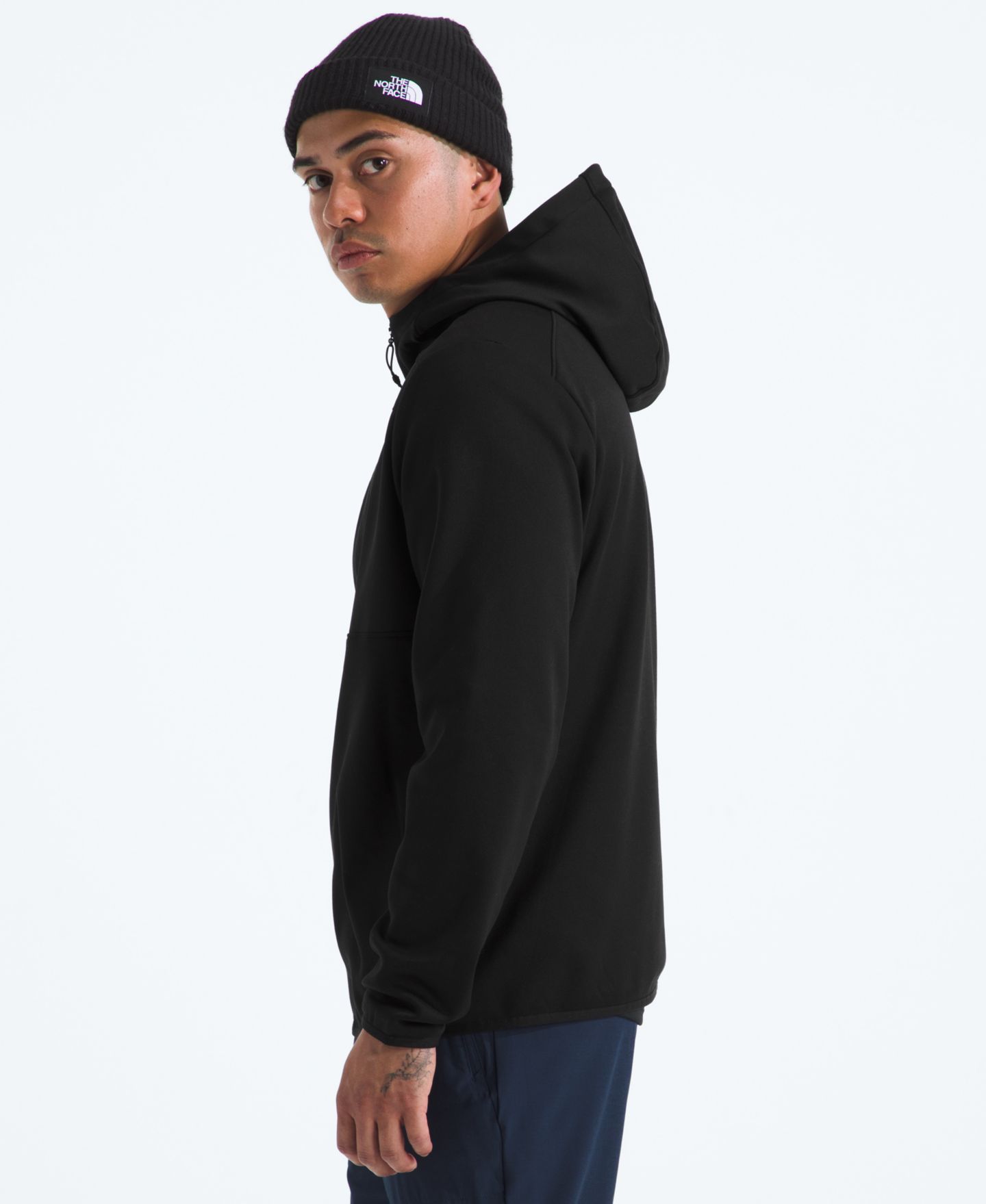 Мужская куртка The North Face Performance Fleece Full-Zip Hoodie Jacket, цвет: Чёрный — фото 3