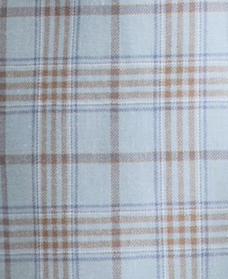 Men's Slim-Fit Linen-Blend Patterned Blazer