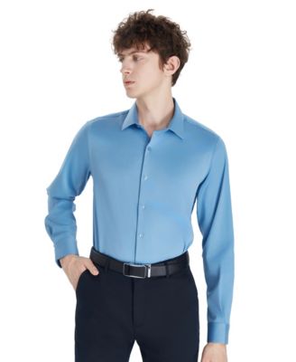 Men's Sateen Solid Dress Shirt, Macy's Exclusive