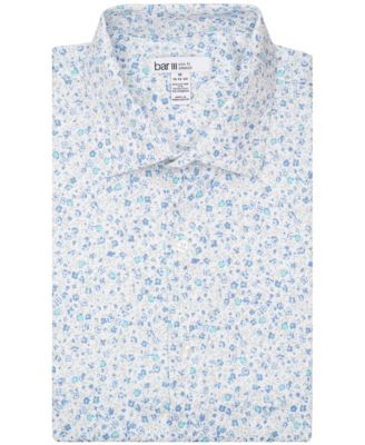 Men's Front Floral Print Dress Shirt, Macy's Exclusive