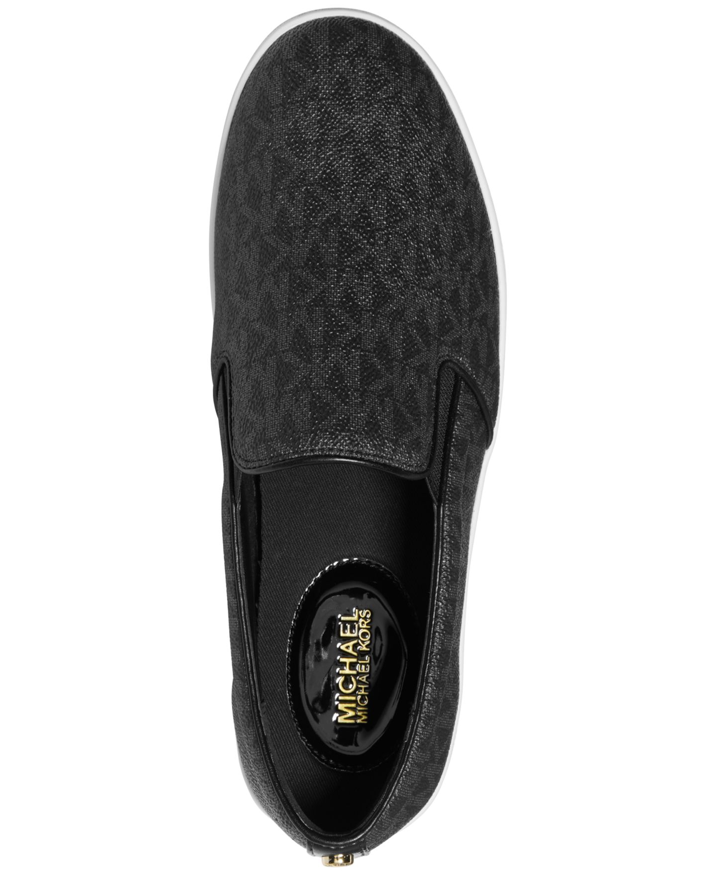 Женские кроссовки Michael Kors Keaton Slip-On, цвет: Чёрный — фото 4