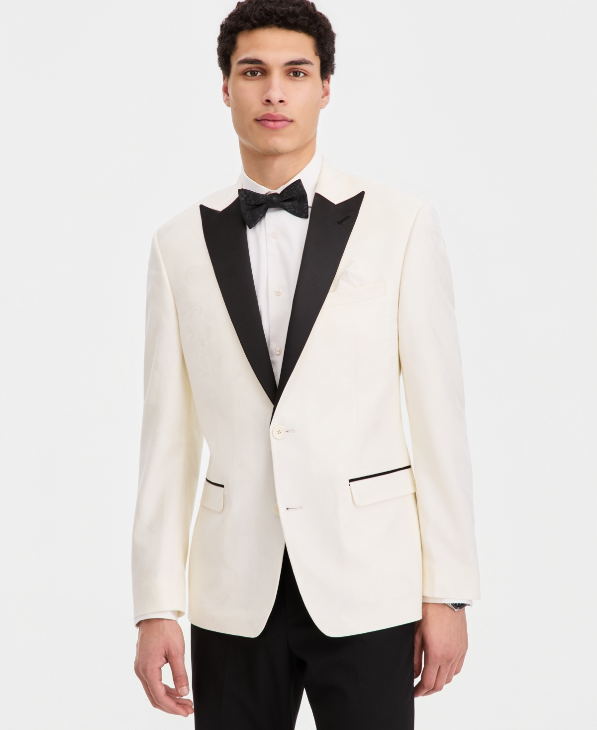 Bar Iii Men's Slim-Fit Jacquard-Floral Evening Jacket, Macy's Exclusive