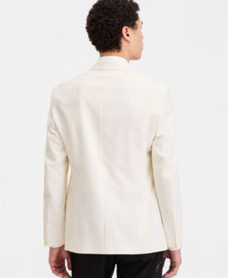 Men's Slim-Fit Jacquard-Floral Evening Jacket