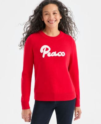 Style & Co - Women's Peace Whimsy Pullover Sweater