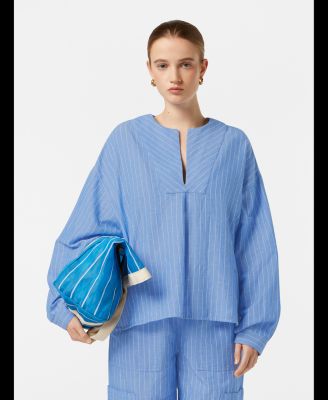 Women's Scotch and Soda Cotton Linen bib shirt