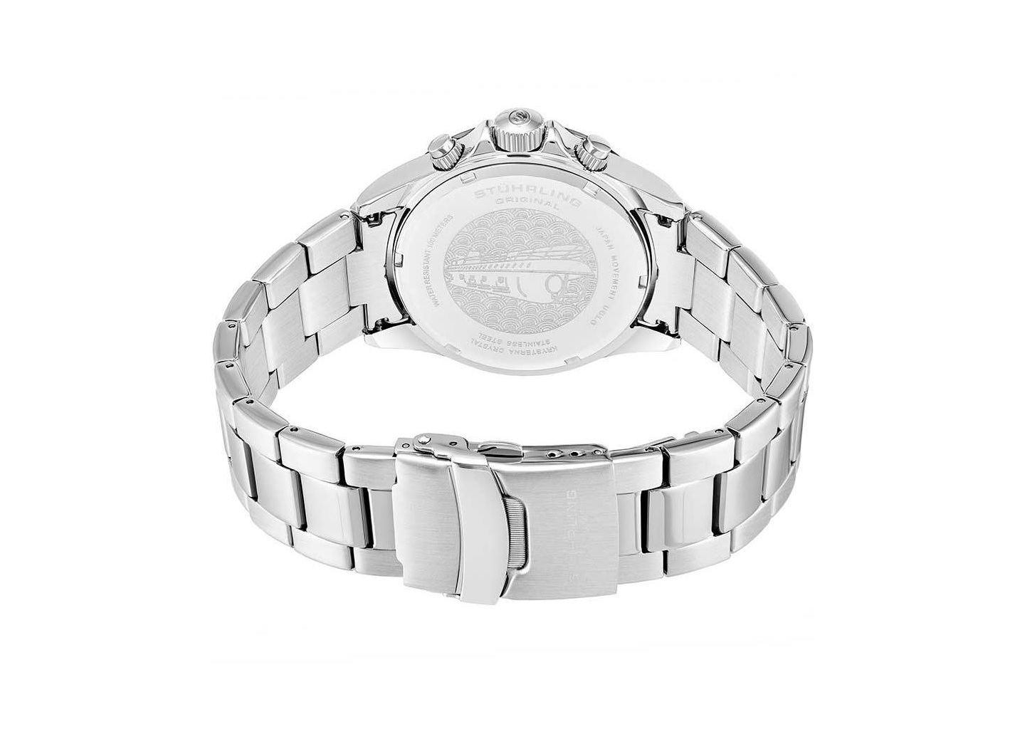 Мужские часы-хронограф Stuhrling 3960 Ice Blue, цвет: Ледяной синий — фото 2