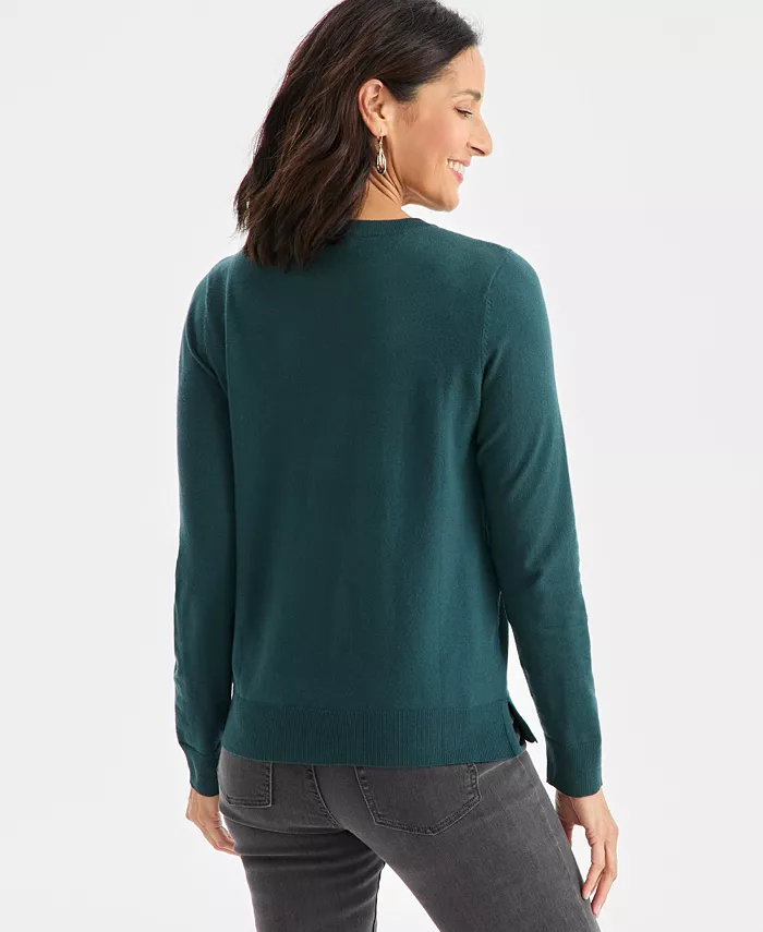 Petite Crew-Neck Sweater - thumbnail 7