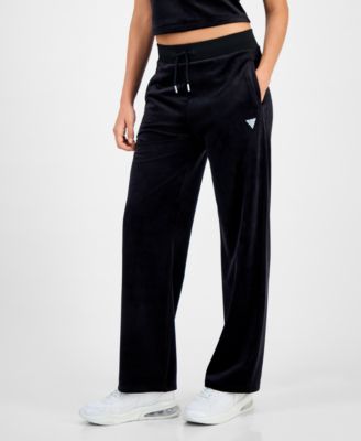 Women's Couture Straight-Leg Velour Pants