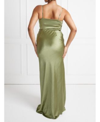 Cami Cowl Front Satin Bridesmaid Dress