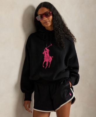 Women's Pink Pony Fleece Long Sleeve Hoodie