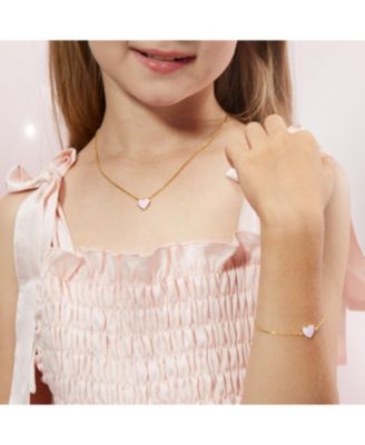 Petit Love Necklace in Pink