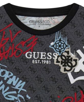 Boys' 8-18 Printed Long-Sleeve Twofer T-Shirt