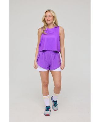 Women's Infinite Cropped Tank Top - Purple