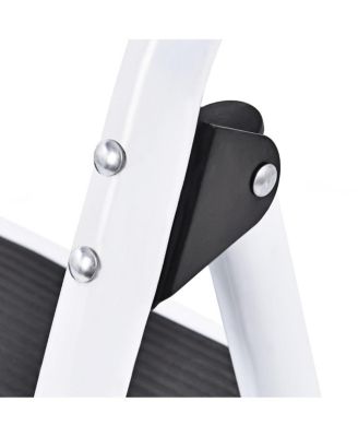 3 Step Ladder Folding Stool Heavy Duty 330Lbs Capacity Industrial Lightweight