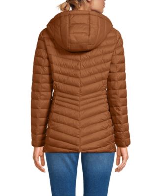 Women's Wanderweight Packable Down Hooded Long Jacket