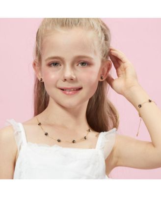 Petit Daisy Black Necklace