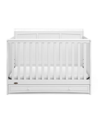 Asheville 4-in-1 Convertible Crib with Drawer (White)