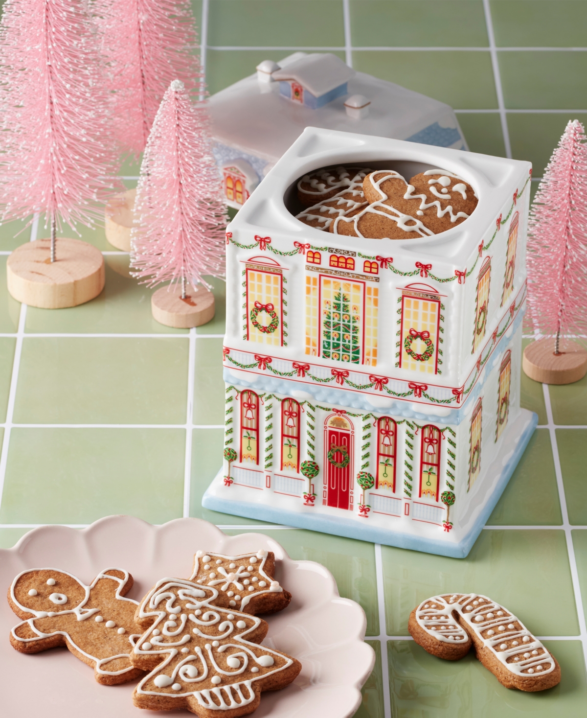 Lenox Village Christmas Cookie Jar
