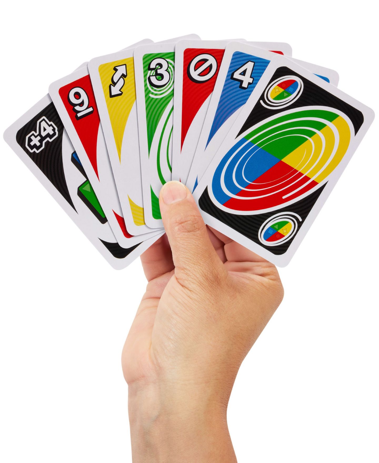 Детская карточная игра Mattel UNO Spin Card Game for Kid, Adult and Family Nights, Classic Play — фото 5