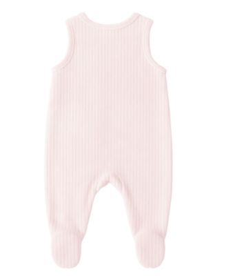 Baby Girls' Minnie Mouse Overall and Top, 2-Piece Set