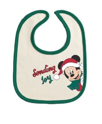 Baby Boys' Mickey and Pluto Holiday Coverall, Bodysuit, Cap, Bib and Pants, 5-Piece Set