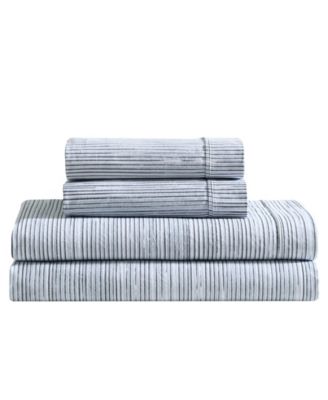 Washed Cotton Percale 4-Pc. Sheet Set, Queen