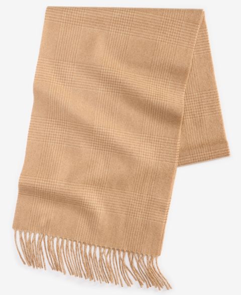 Мужской шарф Club Room Glen Plaid Cashmere, цвет: Верблюжий