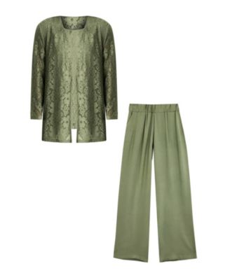 Women's Within 3-Piece Lace Jacket/Tank/Pant Set