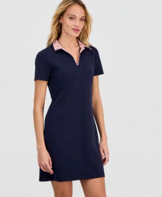 Women's Cotton Double-Collar Polo Dress 