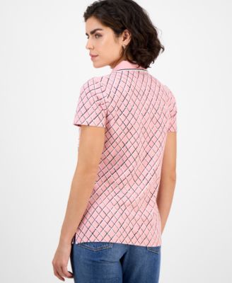 Women's Argyle Dot Polo Shirt