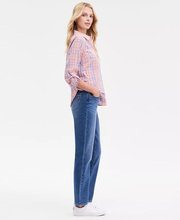 Women's Mid-Rise Bay Straight Jeans - thumbnail 8