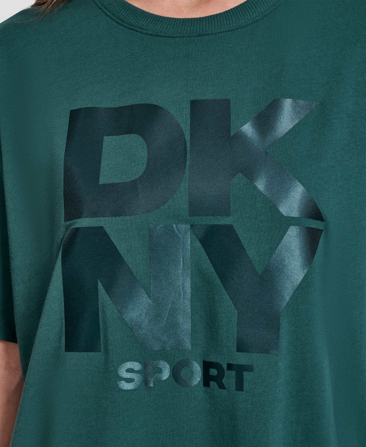 Dkny Women's Oversized Short Sleeve Tunic T-shirt In Green